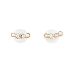 CHANEL Gold Pearl Earrings